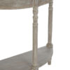 Heritage Natural Wash Half Moon Wooden Console Table