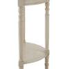 Heritage Half Moon Grey Putty Wooden Console Table