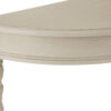 Heritage Half Moon Grey Putty Wooden Console Table