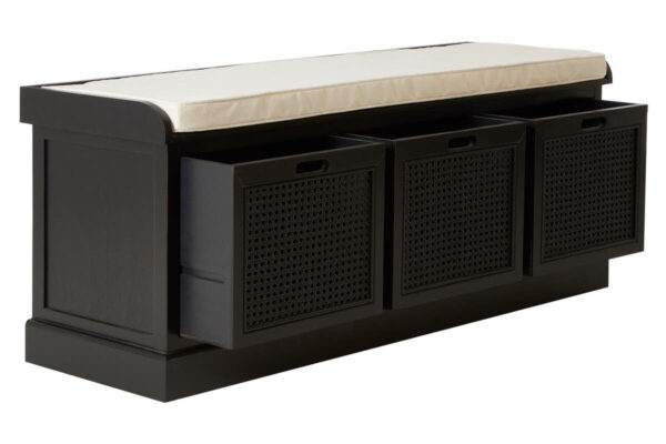 2406954_fcn_01__76151.1754501810.jpg Heritage Black Three Drawer Wooden Storage Bench with Cushion
