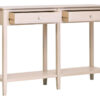 Heritage Two Drawer Taupe Wooden Console Table