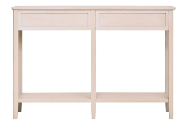 Heritage Two Drawer Taupe Wooden Console Table