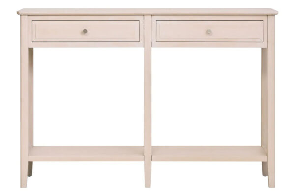 Heritage Two Drawer Taupe Wooden Console Table