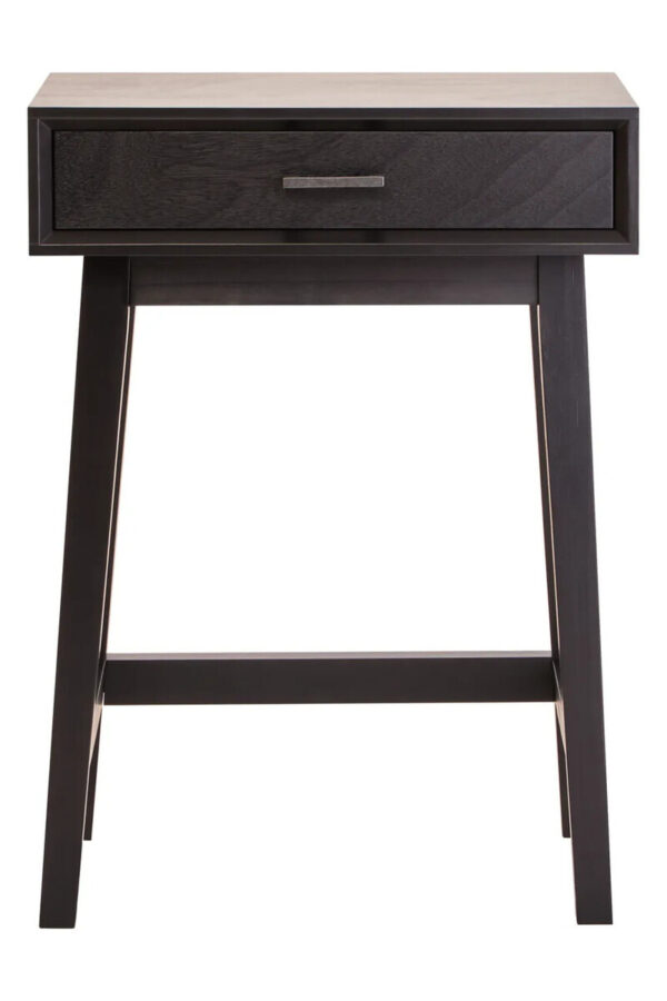 2406960__52656.1773424668.jpg Heritage One Drawer Black Finish Wooden Side Table