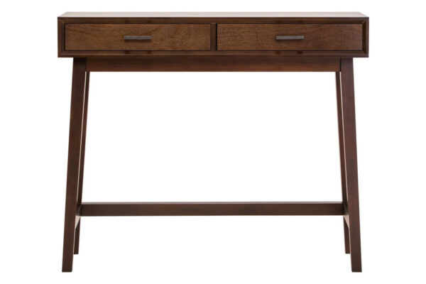 2406961__00404.1777613984.jpg Heritage Two Drawer Walnut Finish Wood Console Table