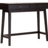 Heritage Two Drawer Black Finish Wooden Console Table
