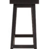 Heritage Two Drawer Black Finish Wooden Console Table