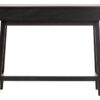 Heritage Two Drawer Black Finish Wooden Console Table