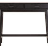 Heritage Two Drawer Black Finish Wooden Console Table