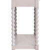 Heritage Two Drawer Bobble Detail Grey Wooden Console Table