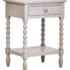 2406967_01__65240.1777445420.jpg Heritage One Drawer Bobble Detail Grey Wooden Side Table