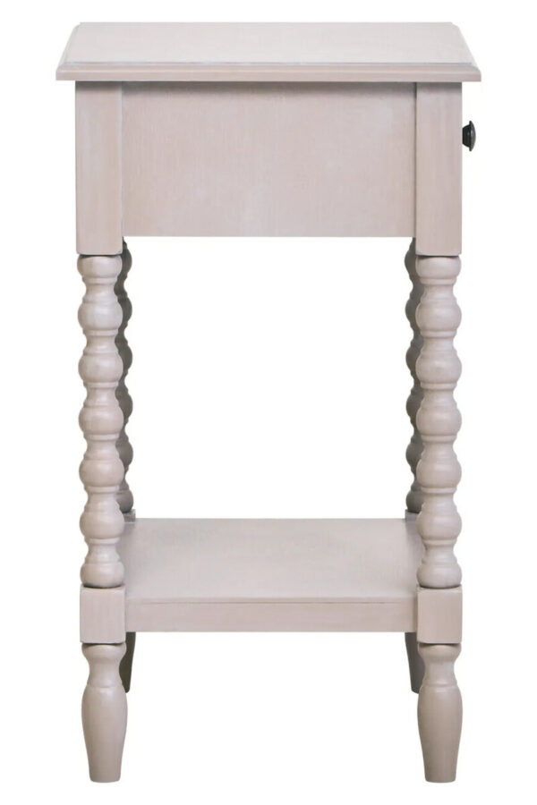 2406967_03__50942.1777445420.jpg Heritage One Drawer Bobble Detail Grey Wooden Side Table