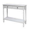 2406970_fac_01__70594.1781262014-3.jpg Heritage Two Drawer Bobble Detail Black Wooden Console Table
