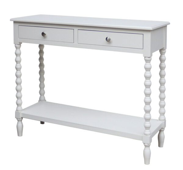 2406970_fac_02__48507.1781262014.jpg Heritage Two Drawer Bobble Detail Ivory Wooden Console Table