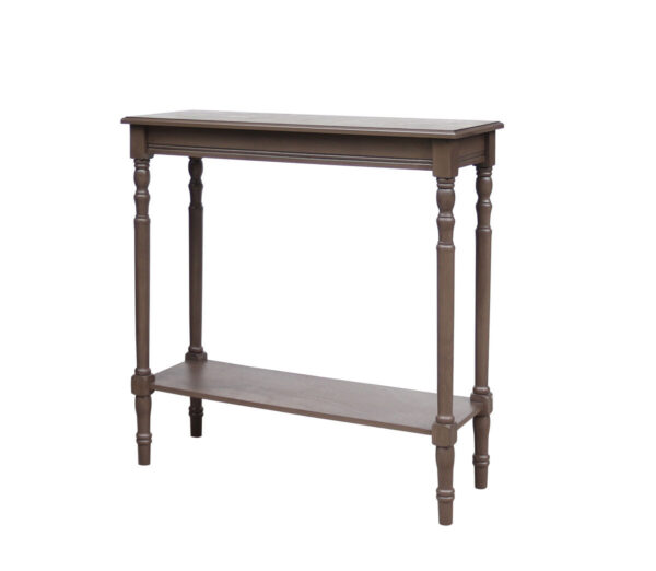 Heritage Dark Brown Rectangular Wooden Console Table