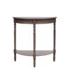 Heritage Dark Brown Rectangular Wooden Console Table