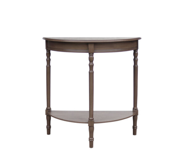 Heritage Dark Brown Rectangular Wooden Console Table