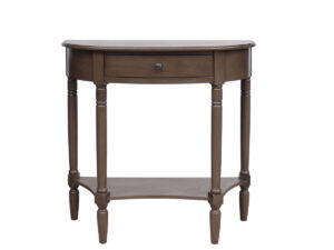 Heritage Dark Brown One Drawer Wooden Console Table