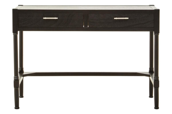 2407010__54959.1754501922.jpg Heritage Two Drawer Black Finish Wooden Desk