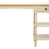 Heritage Ivory Wooden Desk with Drawer and Shelves