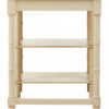 Heritage Ivory Wooden Desk with Drawer and Shelves
