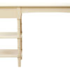 Heritage Ivory Wooden Desk with Drawer and Shelves