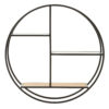 Mataram 3 Tier Round Metal Wall Shelf