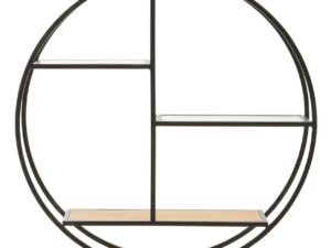 Mataram 3 Tier Round Metal Wall Shelf