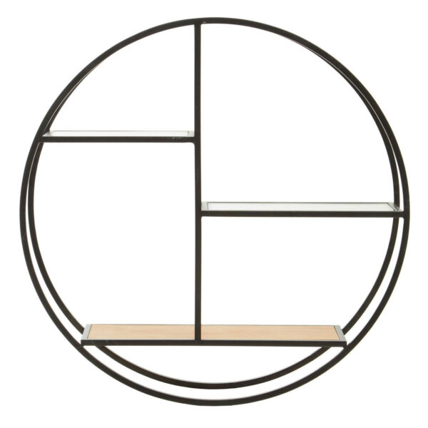 Mataram 3 Tier Round Metal Wall Shelf