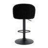 Maxwell Set of 2 Black Textured Fabric Curved Bar Chairs
