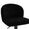 Maxwell Set of 2 Black Textured Fabric Curved Bar Chairs