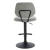 Maxwell Set of 2 Light Grey Textured Fabric Bar Chairs
