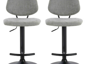 2407091__35232.1771836268.jpg Maxwell Set of 2 Light Grey Textured Fabric Bar Chairs