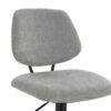 Maxwell Set of 2 Light Grey Textured Fabric Bar Chairs
