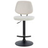 Maxwell Set of 2 Beige Textured Fabric Bar Chairs