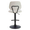 Maxwell Set of 2 Beige Textured Fabric Bar Chairs
