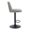 Maxwell Set of 2 Light Grey Textured Fabric Cushioned Bar Chairs