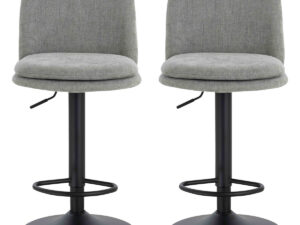 2407093__09193.1771836761.jpg Maxwell Set of 2 Light Grey Textured Fabric Cushioned Bar Chairs
