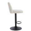 Maxwell Set of 2 Beige Textured Fabric Cushioned Bar Chairs