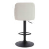 Maxwell Set of 2 Beige Textured Fabric Cushioned Bar Chairs