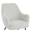Maxwell Set of 2 Light Beige Textured Fabric Dining Chairs with Arms