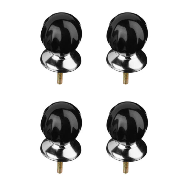 Victorian Style Set of 4 Clear Acrylic Drawer Knobs