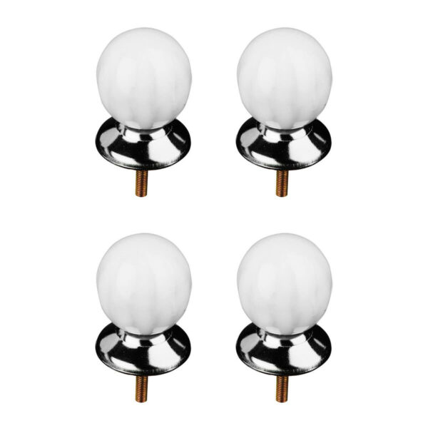 Victorian Style Set of 4 Clear Acrylic Drawer Knobs