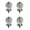Victorian Style Set of 4 Clear Acrylic Drawer Knobs