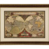 Framed World Map Wall Art