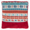 Bute Patchwork Blue Bolster Cushion