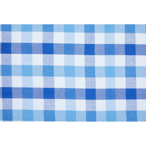 Thread and Loom Blue Check Tablecloth