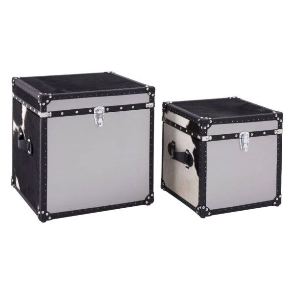 5501102_03__81788.1782100909.jpg Kensington Townhouse Black And White Genuine Cowhide Storage Trunk Set