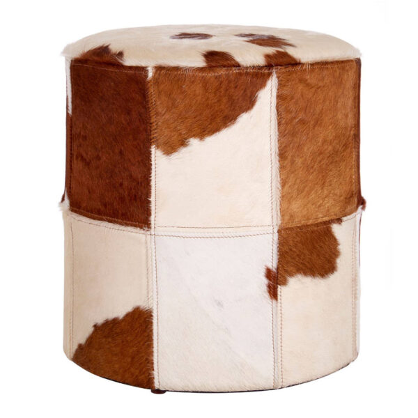 5501170__71714.1767357064.jpg Kensington Townhouse Brown And White Hair on Leather Stool