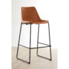 Dalston Camel Bar Chair With Black Legs